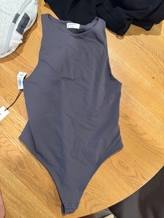 Babaton Slate Gray high neck bodysuit - Picture 4 of 5